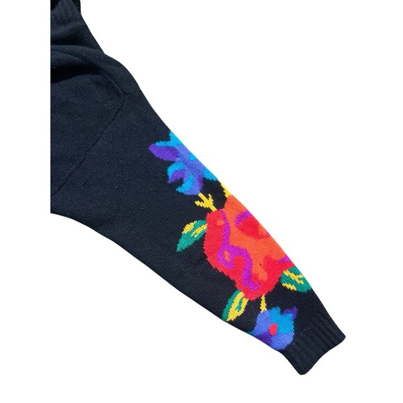 Vtg RAFAELLA ANGORA Sweater Cardigan Granny Core BRIGHT Colors SOFT Sz M - Picture 11 of 16